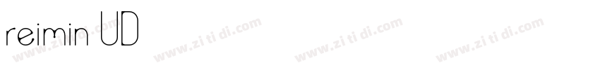 reimin UD字体转换